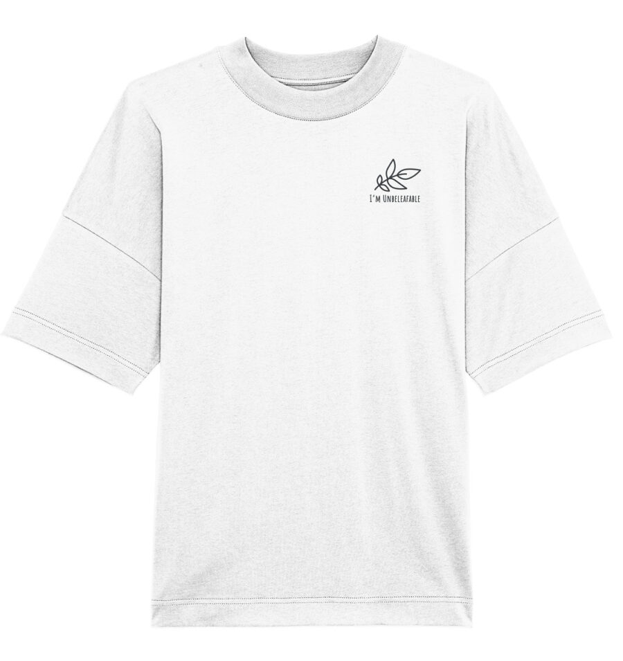 Unbeleafable Organic Oversize Shirt White