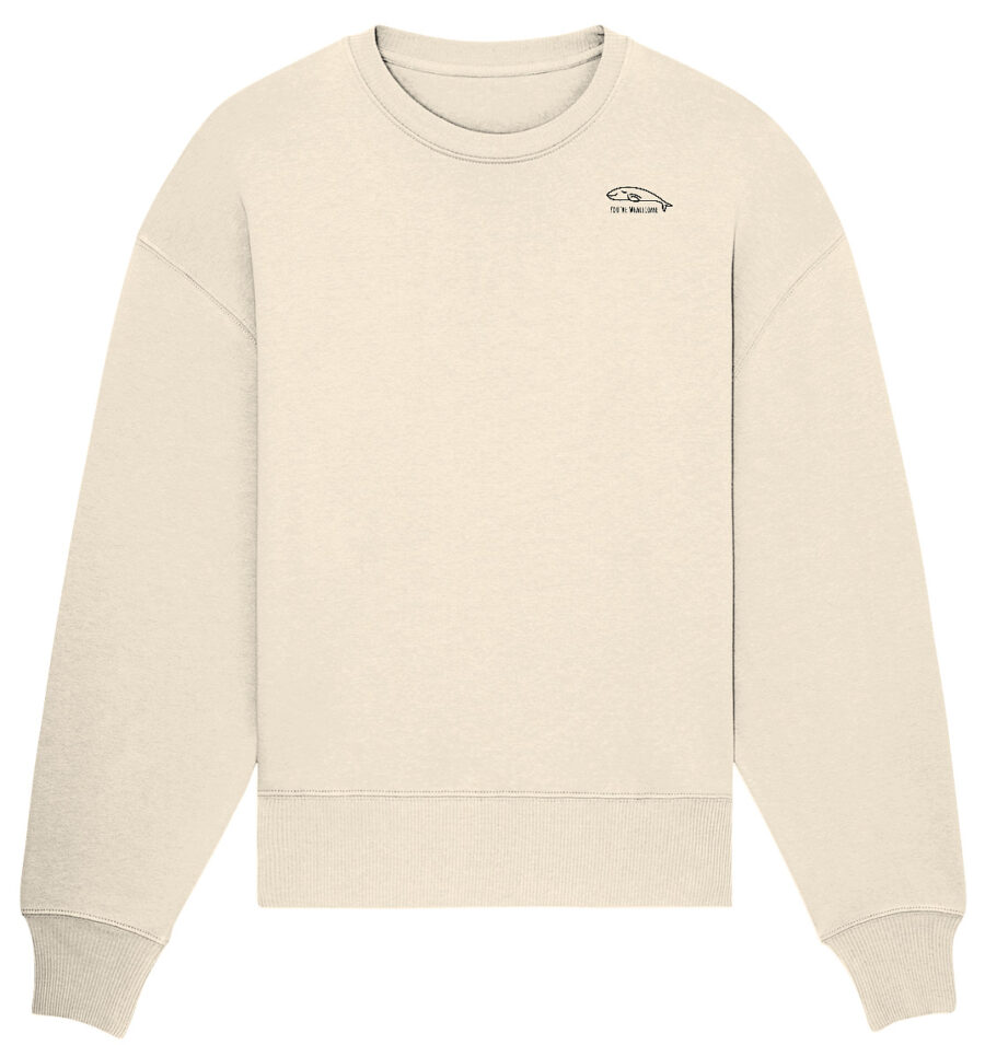 Whale Organic Oversize Sweatshirt Natural Raw