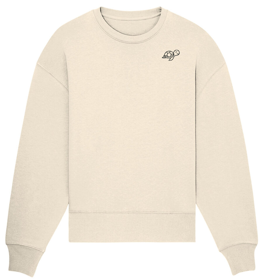 Turtle Organic Oversize Sweatshirt Natural Raw