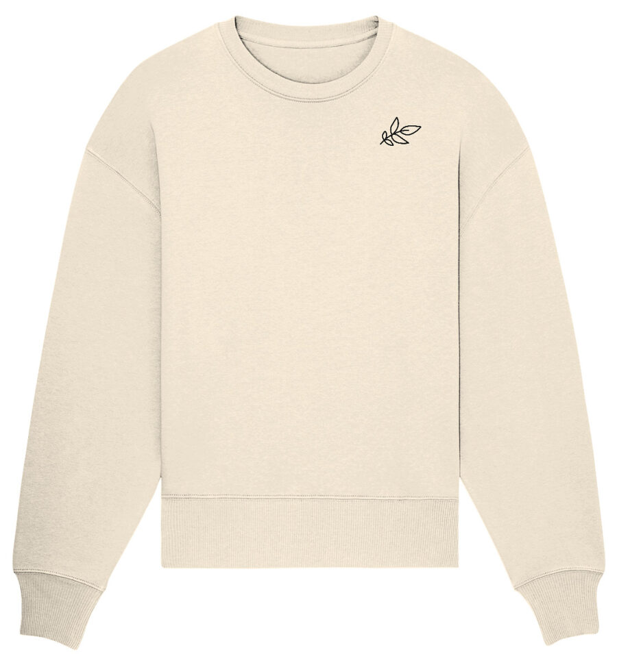 Unbeleafable Organic Oversize Sweatshirt Natural Raw