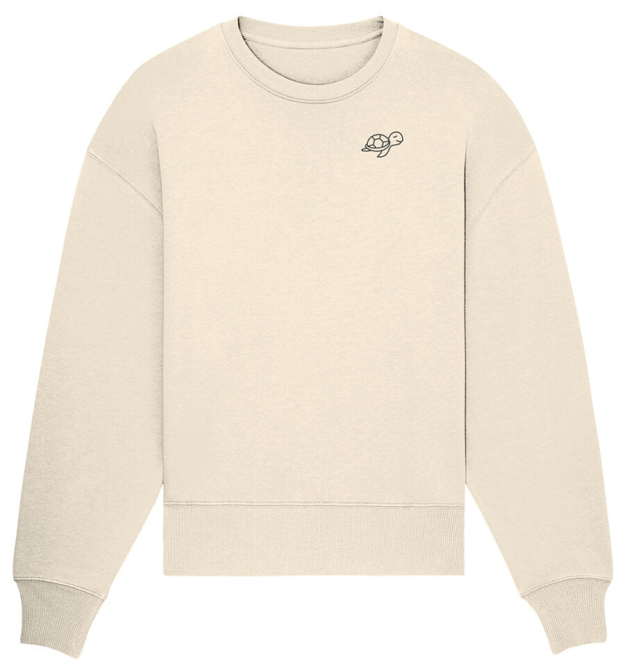 Turtle Organic Oversize Sweatshirt Natural Raw