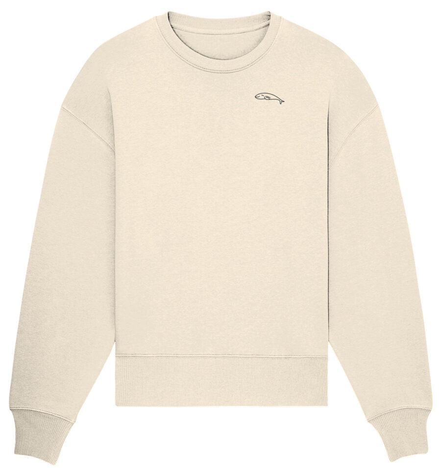 Whale Organic Oversize Sweatshirt Natural Raw