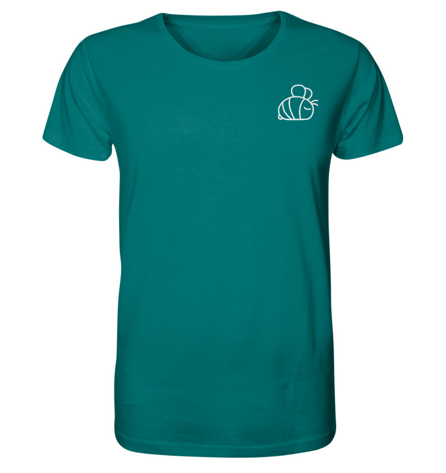 Bee Organic Shirt Ocean Depth