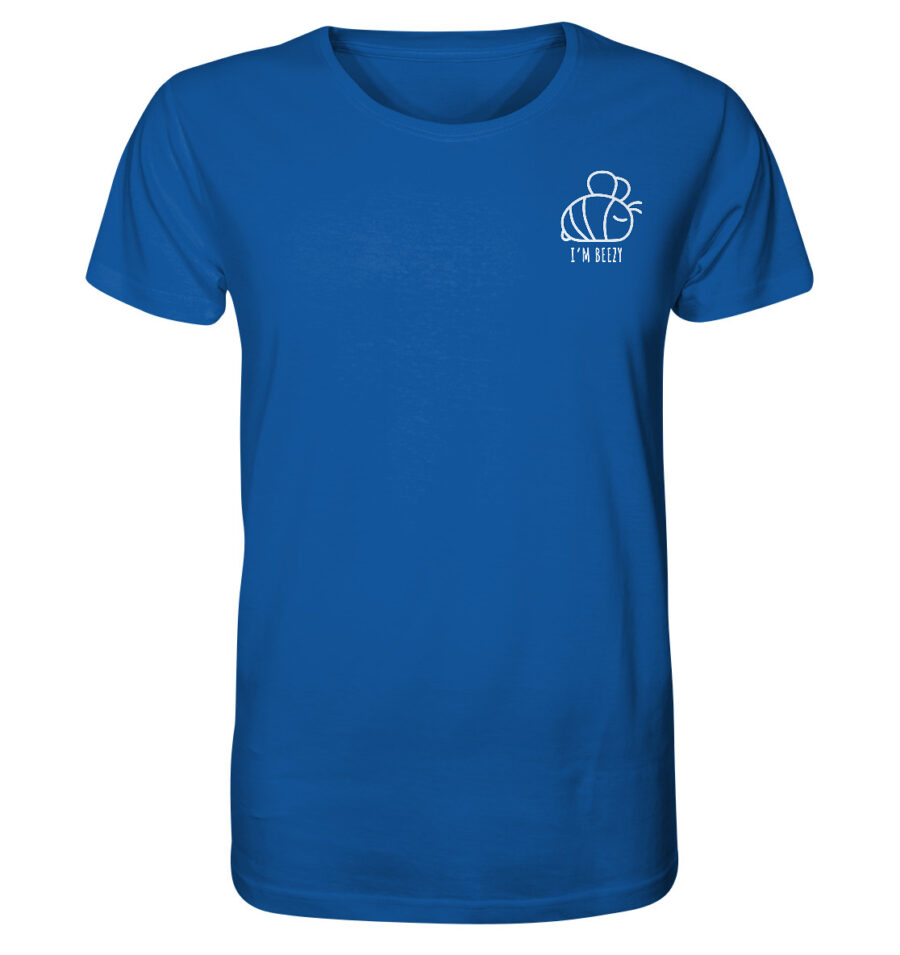 Bee Organic Shirt Royal Blue