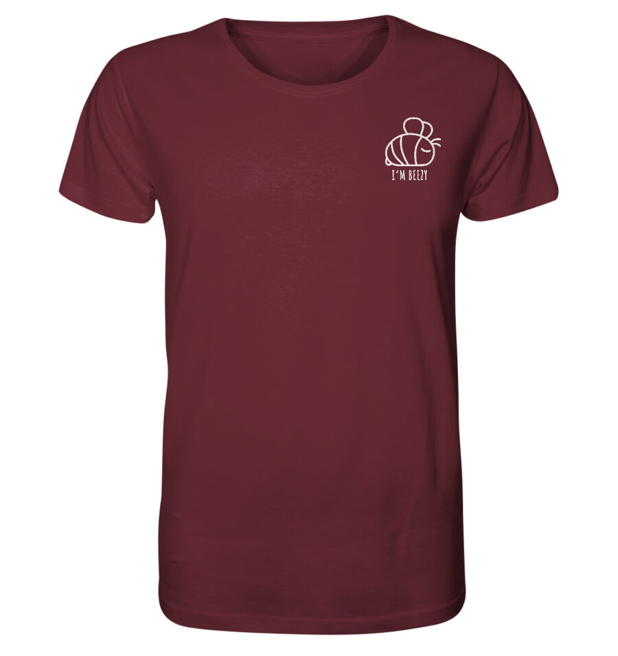 Bee Organic Shirt Burgundy