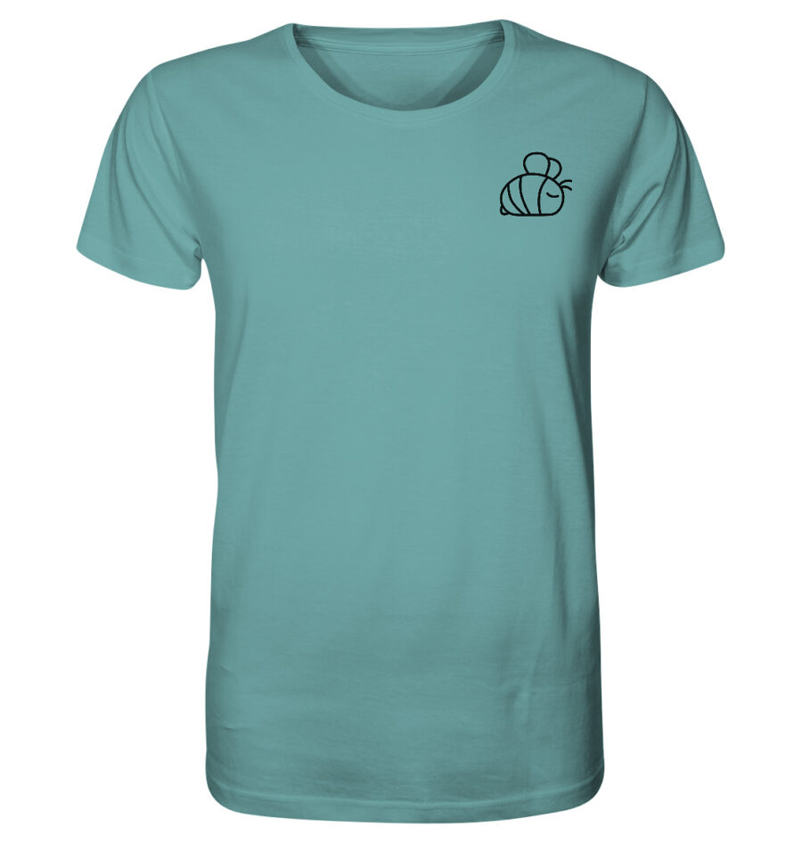Bee Organic Shirt Citadel Blue