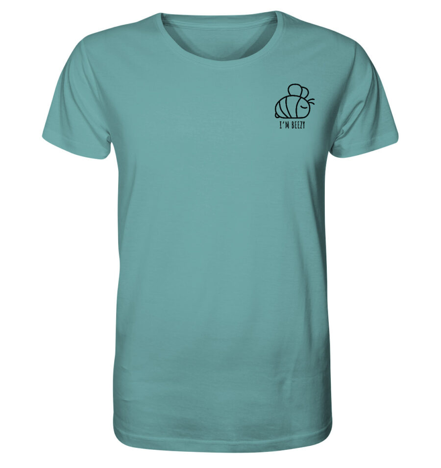 Bee Organic Shirt Citadel Blue