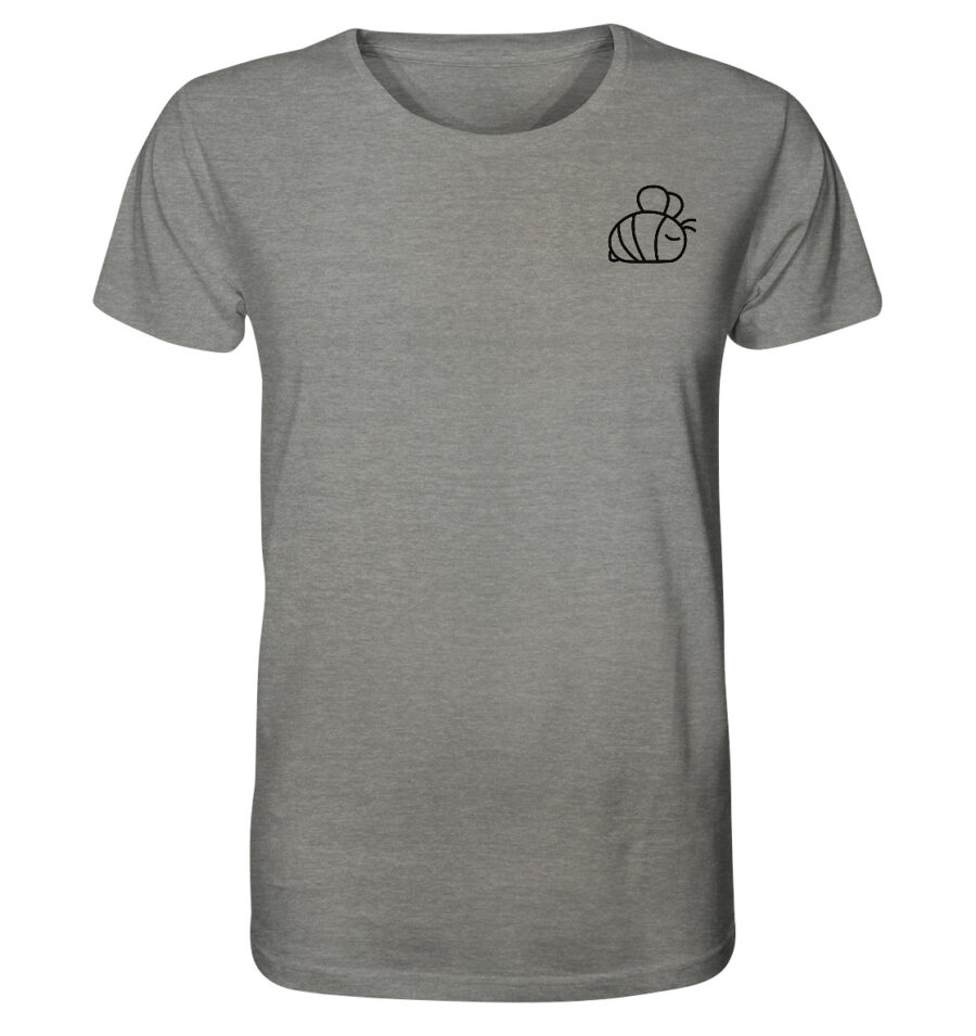 Bee Organic Shirt Mid Heather Grey