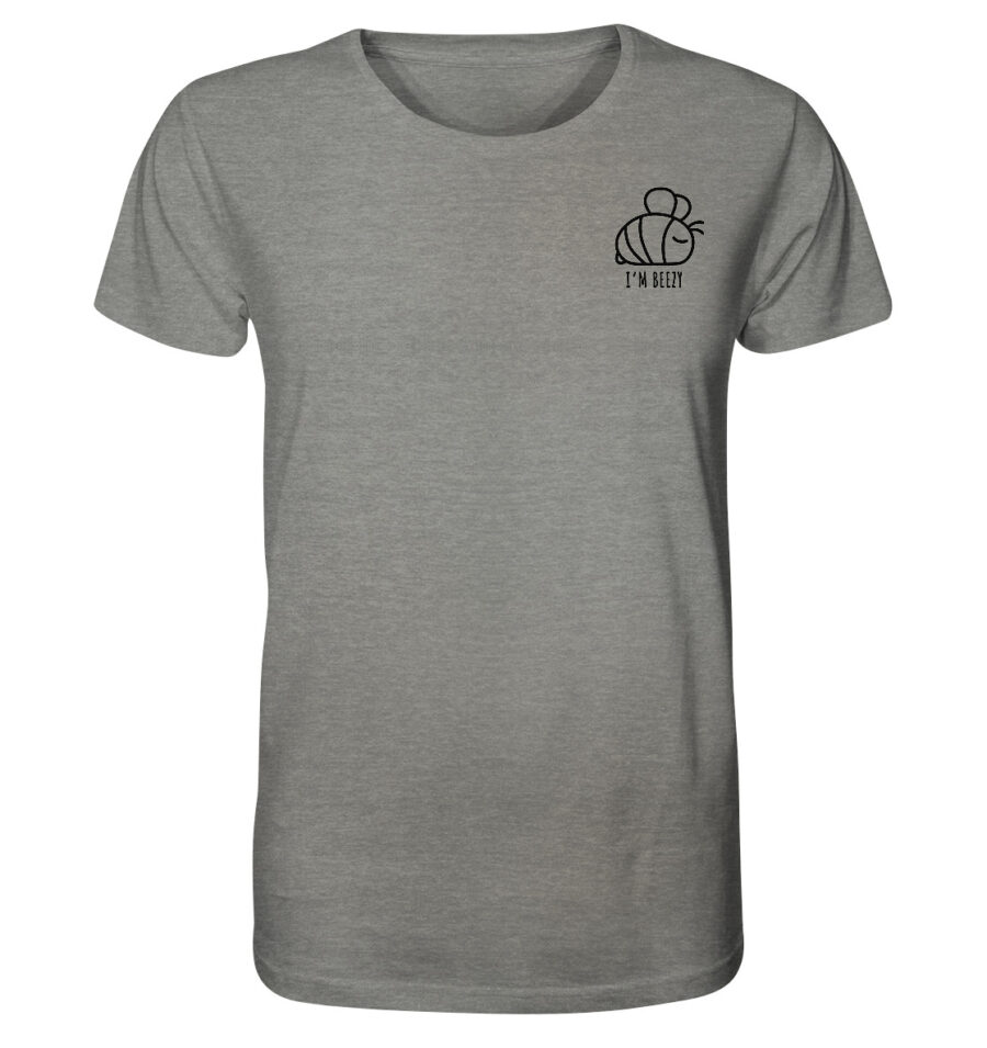 Bee Organic Shirt Mid Heather Grey