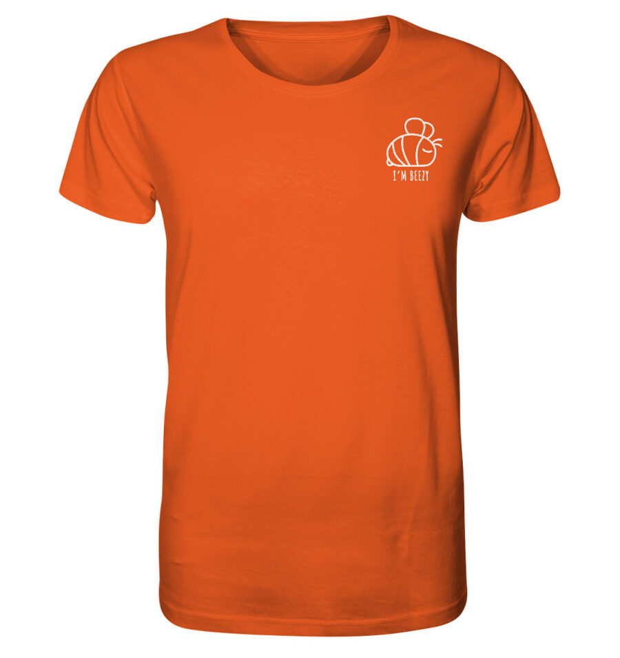 Bee Organic Shirt Bright Orange