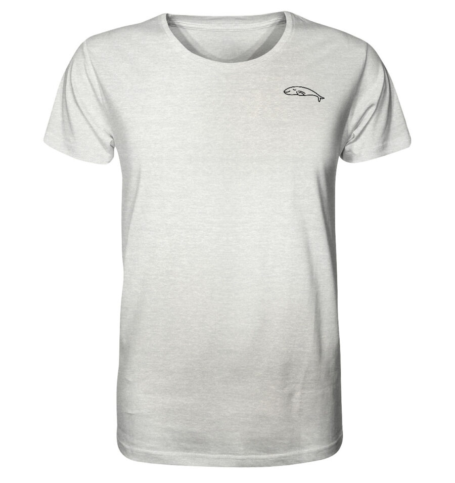 Whale Organic Shirt Cream Heather Grey