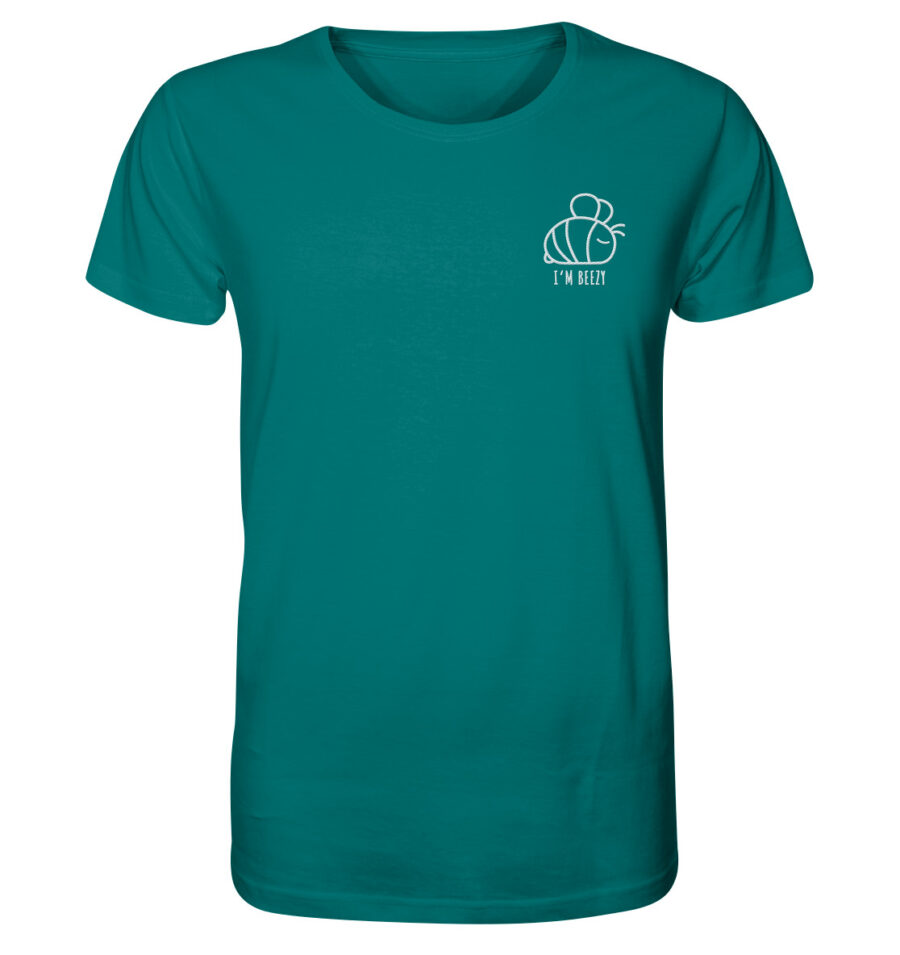 Bee Organic Shirt Ocean Depth
