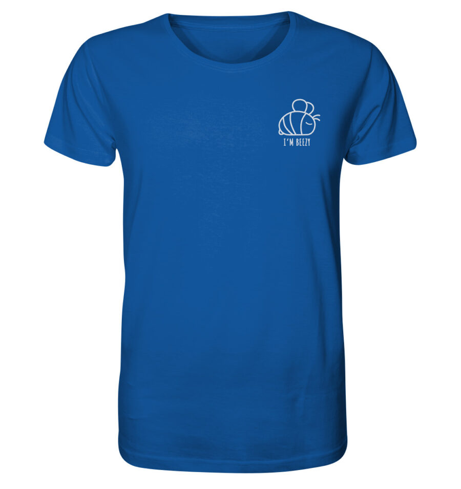 Bee Organic Shirt Royal Blue