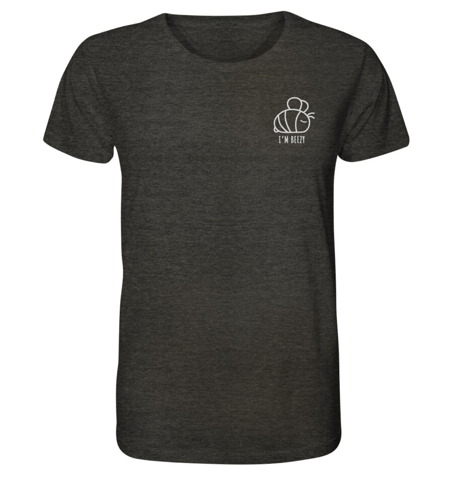 Bee Organic Shirt Dark Heather Grey