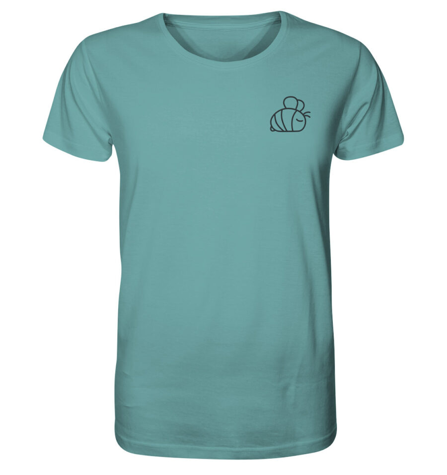 Bee Organic Shirt Citadel Blue
