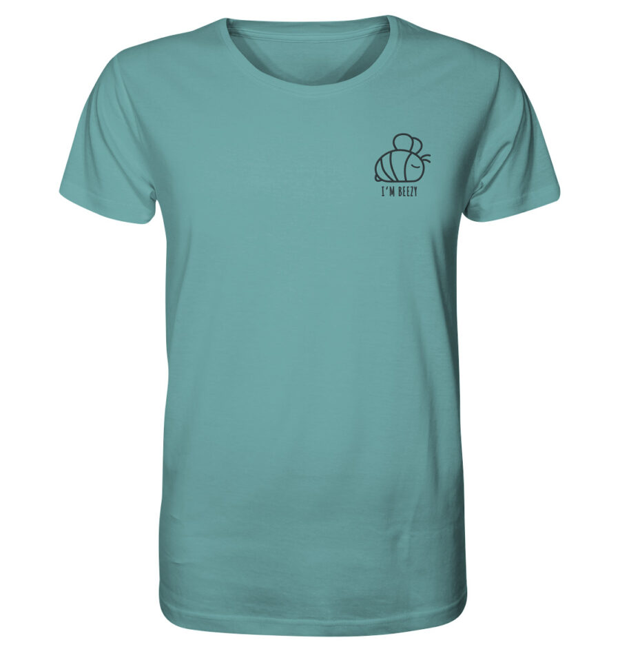 Bee Organic Shirt Citadel Blue
