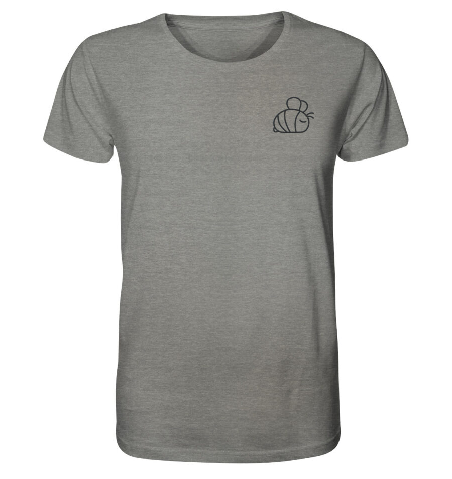 Bee Organic Shirt Mid Heather Grey