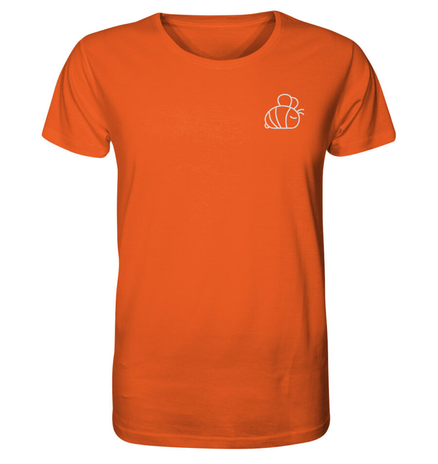 Bee Organic Shirt Bright Orange