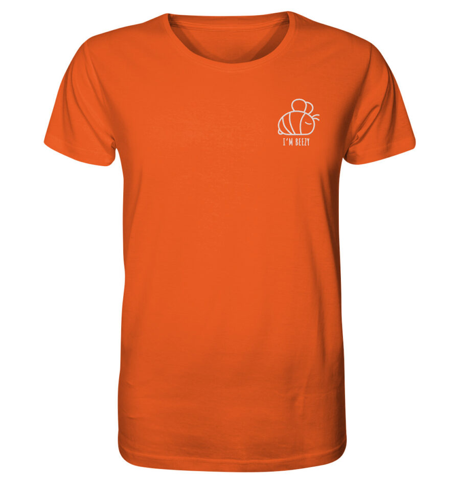Bee Organic Shirt Bright Orange