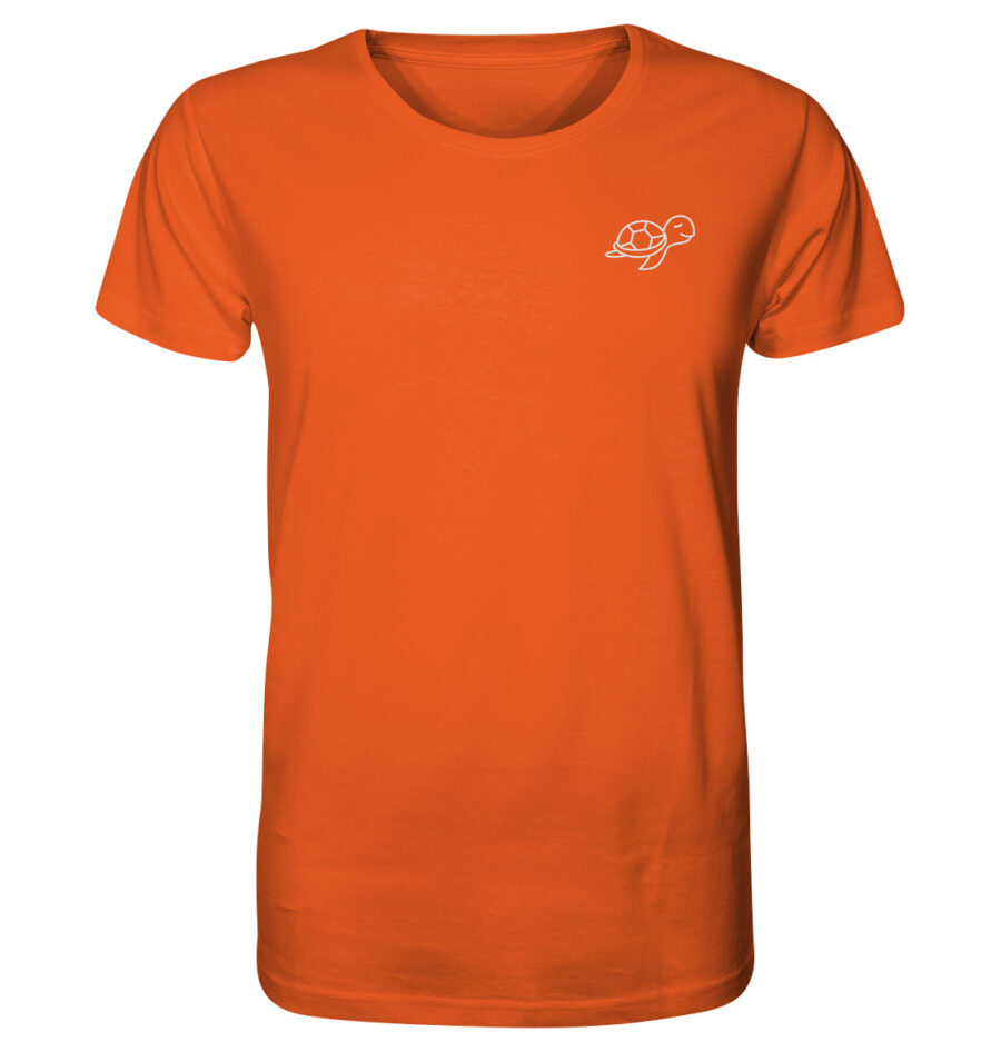 Turtle Organic Shirt Bright Orange