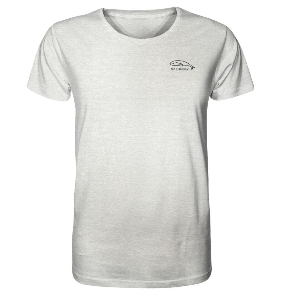 Whale Organic Shirt Cream Heather Grey