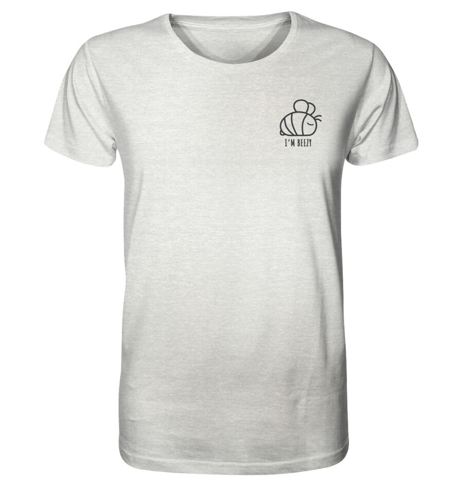 Bee Organic Shirt Cream Heather Grey