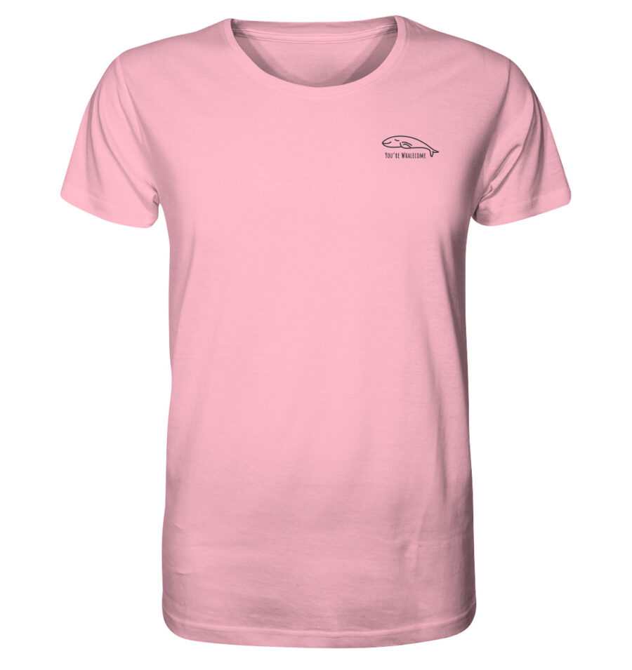 Whale Organic Shirt Cotton Pink