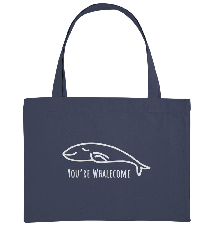 Whale Organic Shopping-Bag Midnight Blue