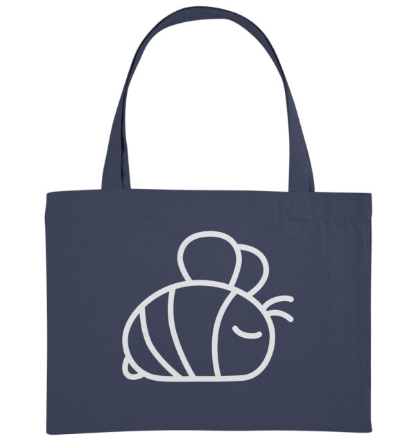 Bee Organic Shopping-Bag Midnight Blue