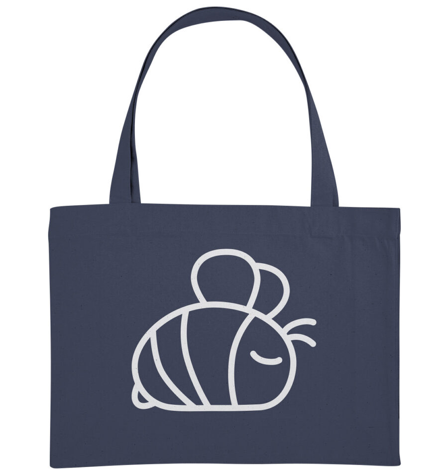 Bee Organic Shopping-Bag Midnight Blue