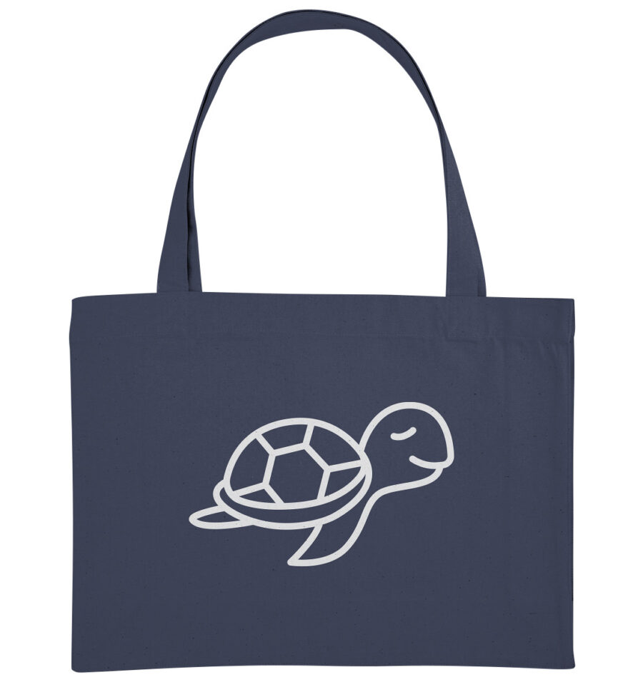 Turtle Organic Shopping-Bag Midnight Blue