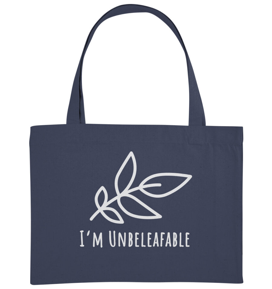 Unbeleafable Organic Shopping-Bag Midnight Blue