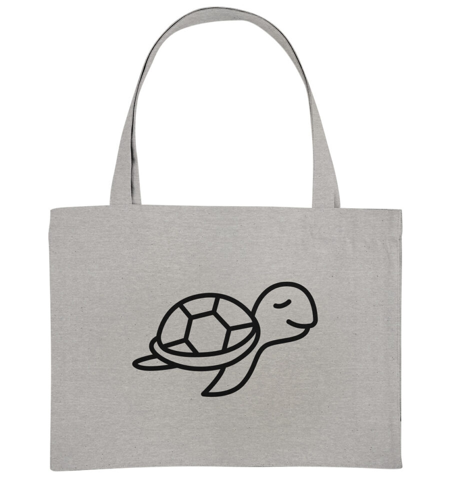Turtle Organic Shopping-Bag Heather Grey