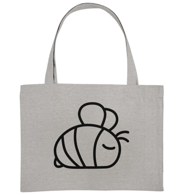 Bee Organic Shopping-Bag Heather Grey