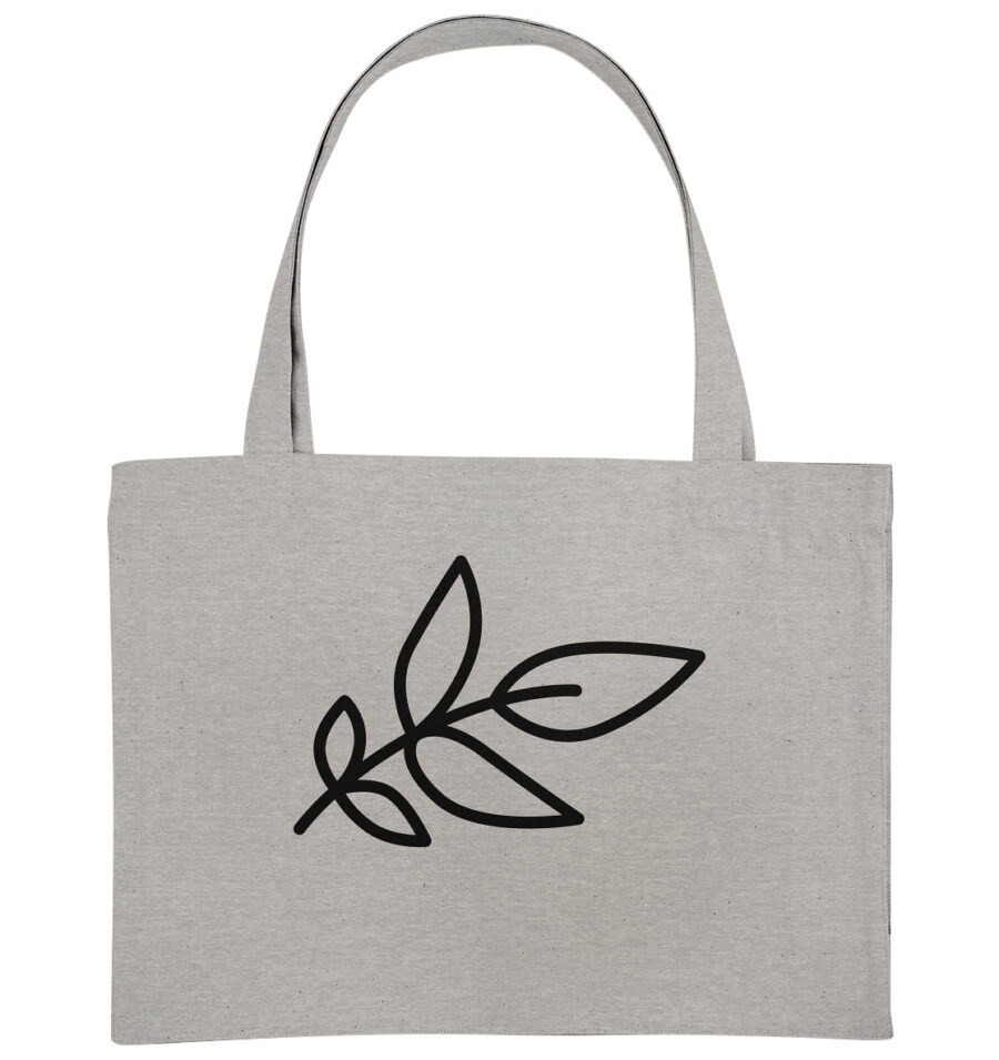 Unbeleafable Organic Shopping-Bag Heather Grey