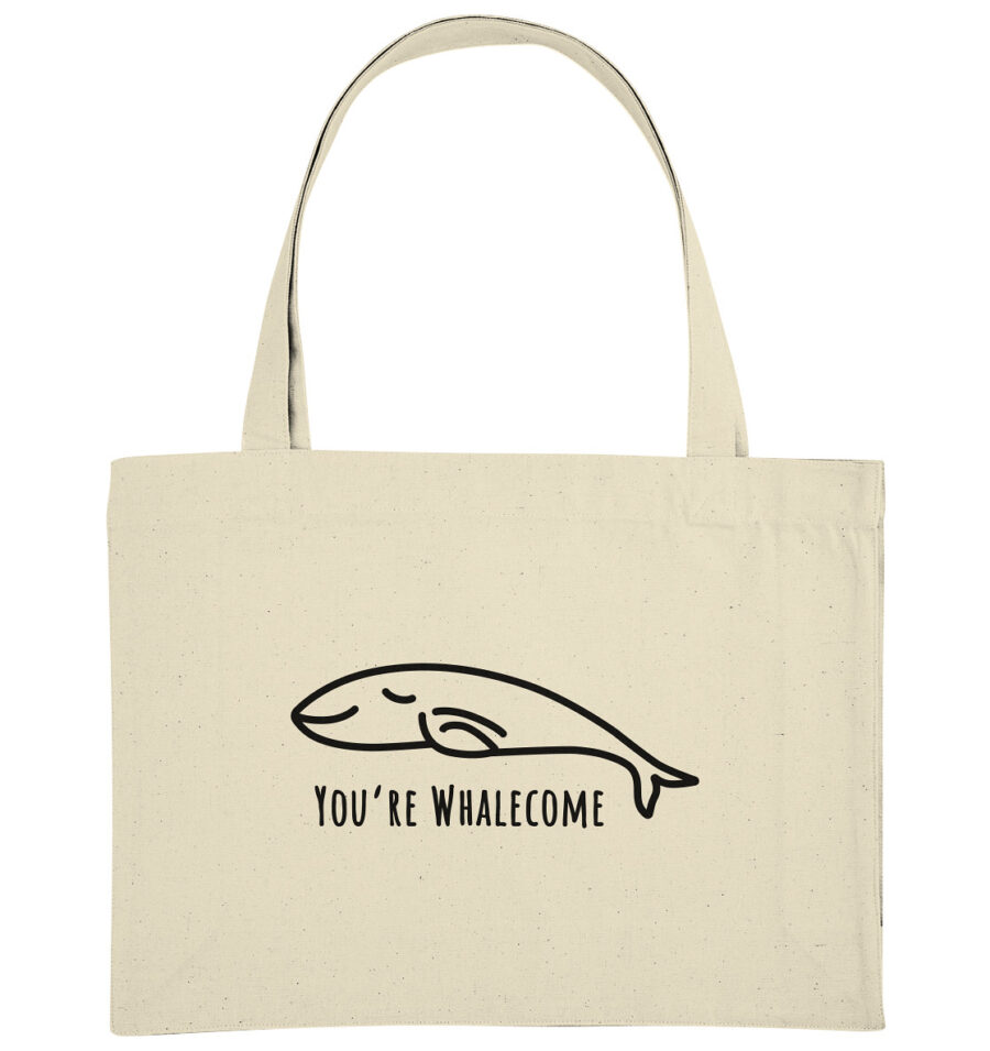Whale Organic Shopping-Bag Natural
