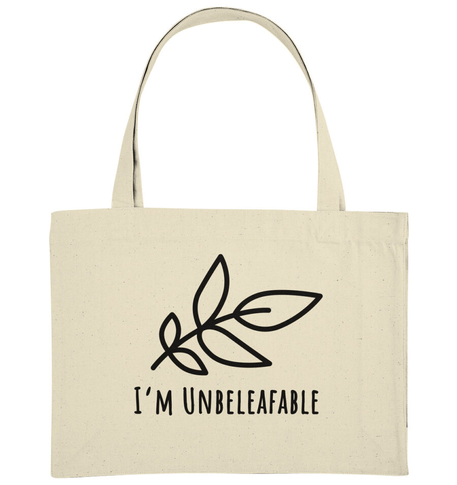 Unbeleafable Organic Shopping-Bag Natural