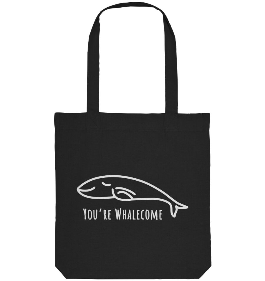 Whale Organic Tote-Bag Black