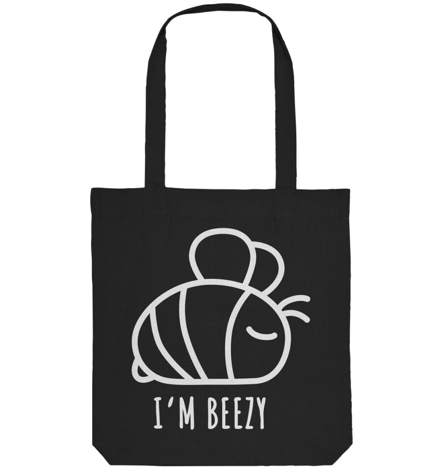 Bee Organic Tote-Bag Black