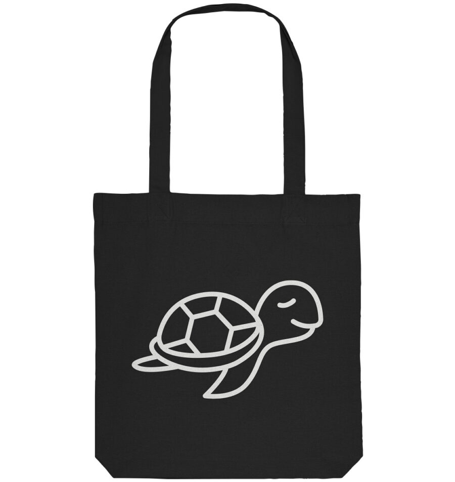 Turtle Organic Tote-Bag Black