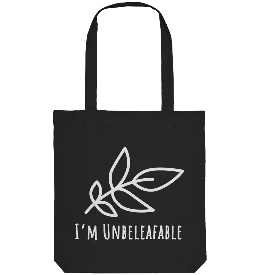 Unbeleafable Organic Tote-Bag Black