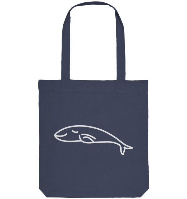 Whale Organic Tote-Bag Midnight Blue
