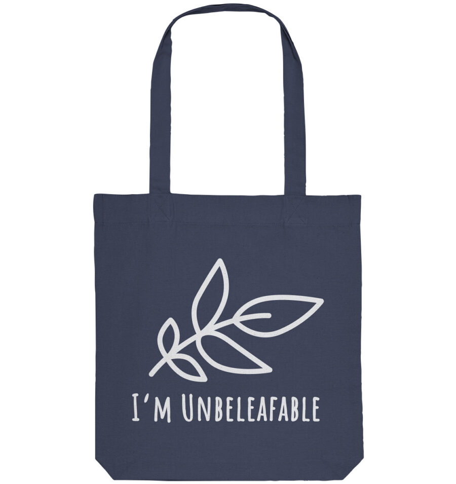 Unbeleafable Organic Tote-Bag Midnight Blue