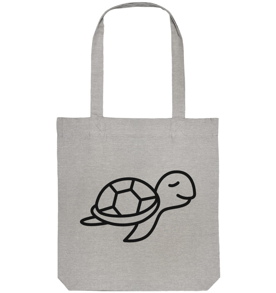 Turtle Organic Tote-Bag Heather Grey