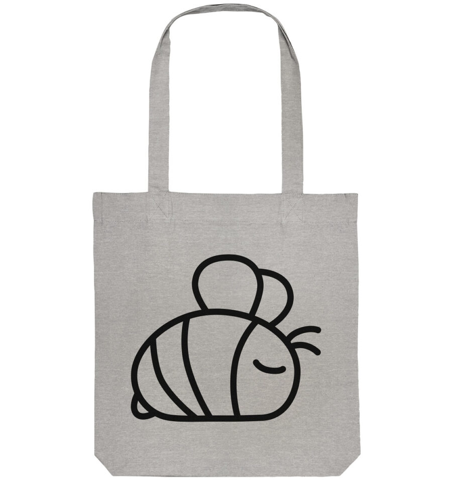 Bee Organic Tote-Bag Heather Grey