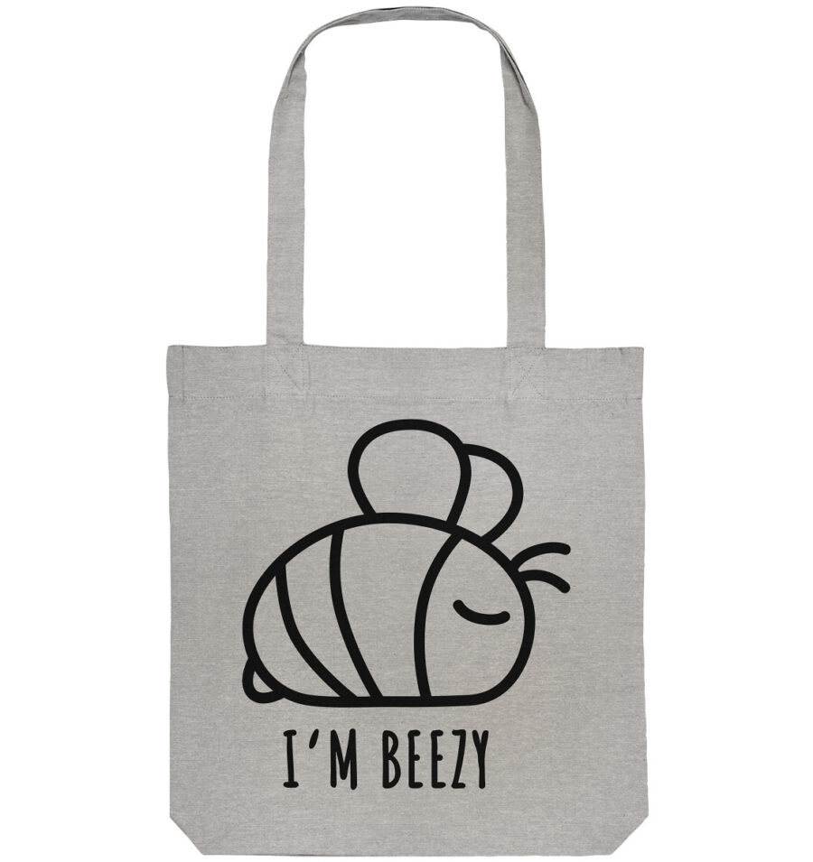 Bee Organic Tote-Bag Heather Grey