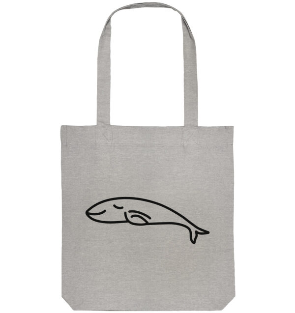 Whale Organic Tote-Bag Heather Grey