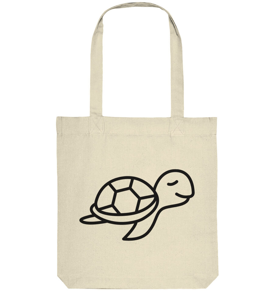 Turtle Organic Tote-Bag Natural