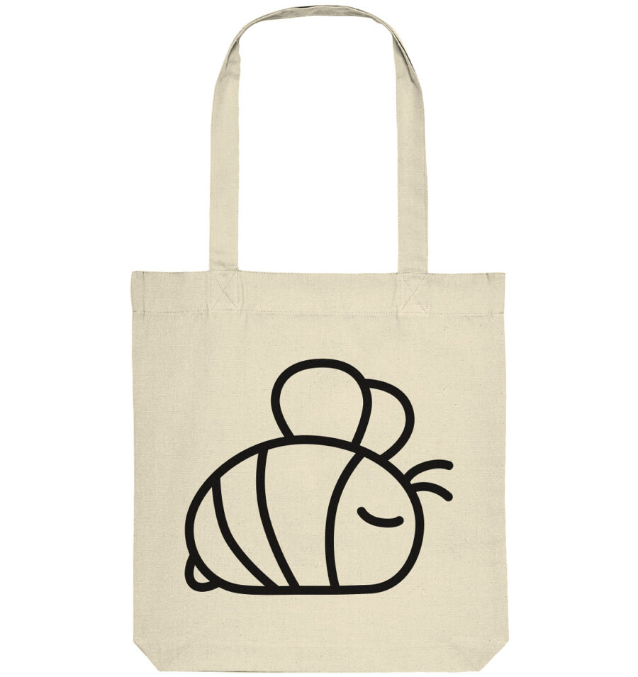Bee Organic Tote-Bag Natural