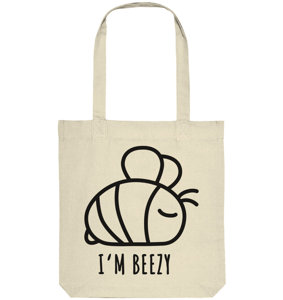Bee Organic Tote-Bag Natural
